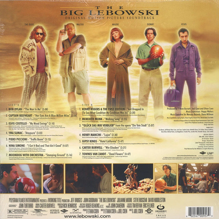 Various – The Big Lebowski (Original Motion Picture Soundtrack) LP vinyl record, image 2 of 2