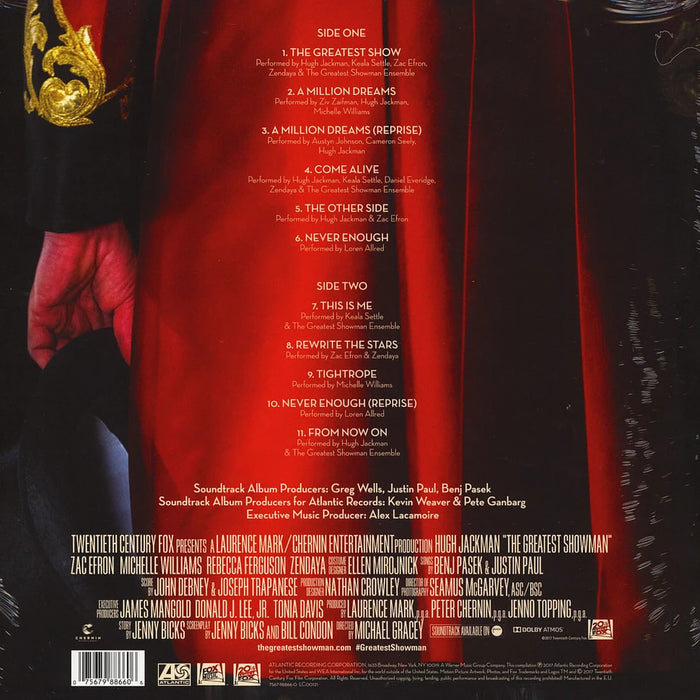 Various, Benj Pasek, Justin Paul – The Greatest Showman (Original Motion Picture Soundtrack) LP vinyl record, image 2 of 3
