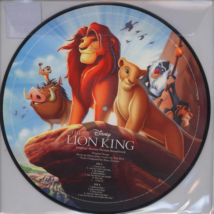 Various – The Lion King (Soundtrack, Picture Disc) LP vinyl record, image 2 of 2