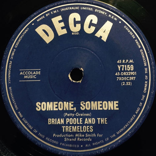 Brian Poole & The Tremeloes – Someone, Someone / Till The End Of Time (LP, Vinyl Record Album)