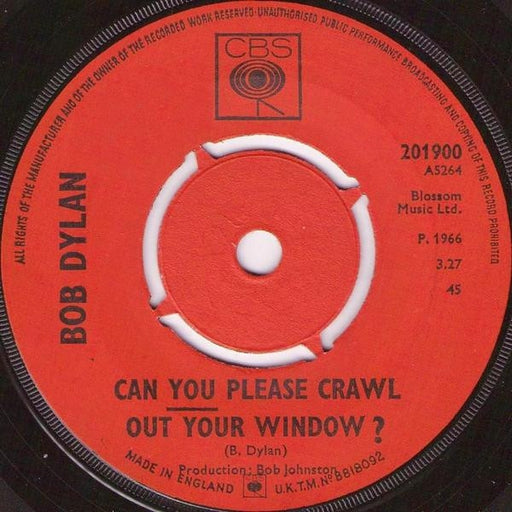 Bob Dylan – Can You Please Crawl Out Your Window? (LP, Vinyl Record Album)