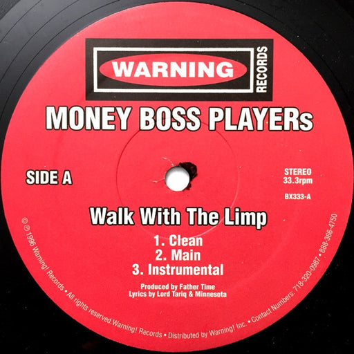 Money Boss Players – Walk With The Limp (LP, Vinyl Record Album)