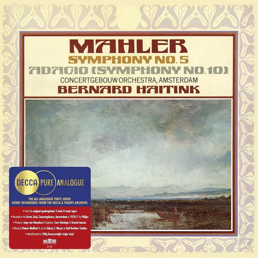 Gustav Mahler, Concertgebouworkest, Bernard Haitink – Symphony No.5; Adagio (Symphony No.10) (2xLP, Decca Pure Analogue) LP vinyl record, image 1 of 2