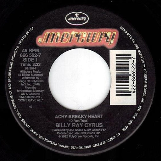 Billy Ray Cyrus – Achy Breaky Heart (LP, Vinyl Record Album)