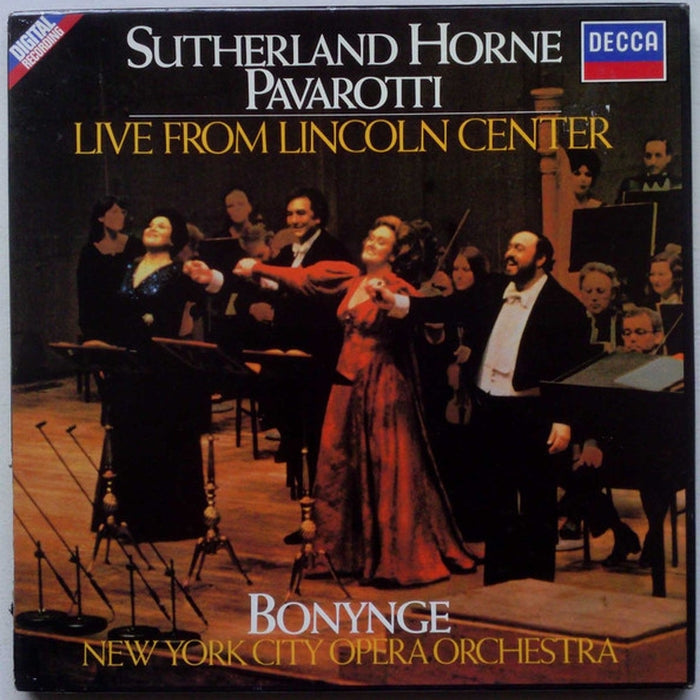 Richard Bonynge, Joan Sutherland, Marilyn Horne, Luciano Pavarotti, New York City Opera Orchestra – Live From Lincoln Center (LP, Vinyl Record Album)