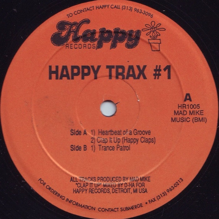 Mike Banks – Happy Trax # 1 (LP, Vinyl Record Album)