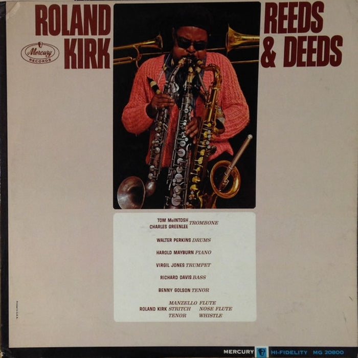 Roland Kirk – Reeds & Deeds (LP, Vinyl Record Album)