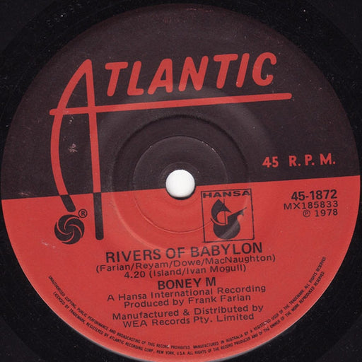 Boney M. – Rivers Of Babylon (LP, Vinyl Record Album)