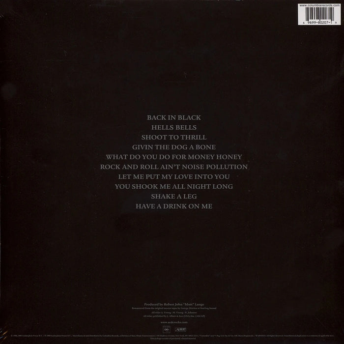 AC/DC – Back In Black LP vinyl record, image 2 of 2