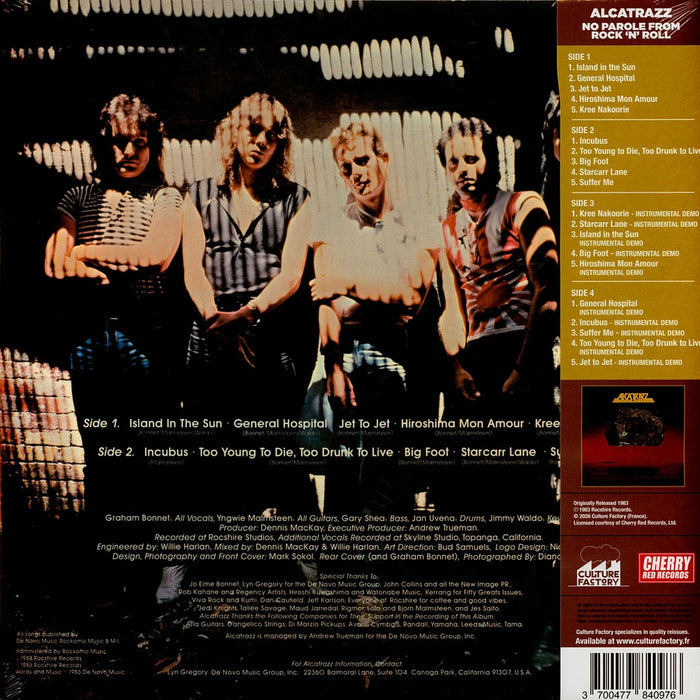 Alcatrazz – No Parole From Rock 'N' Roll (2xLP, Red Orange Vinyl) LP vinyl record, image 2 of 3