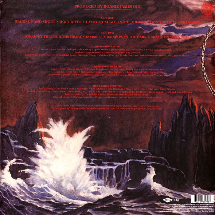 Dio – Holy Diver LP vinyl record, image 2 of 2