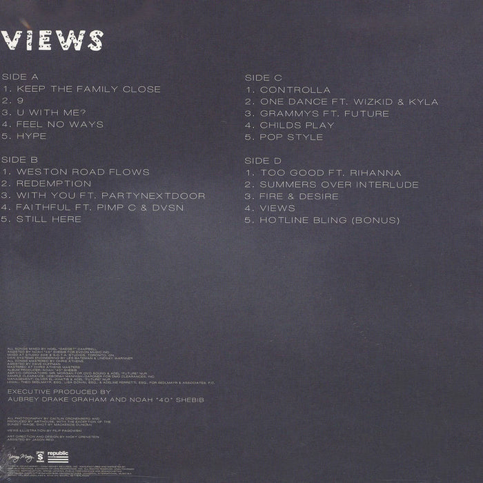 Drake – Views (2xLP) LP vinyl record, image 2 of 3