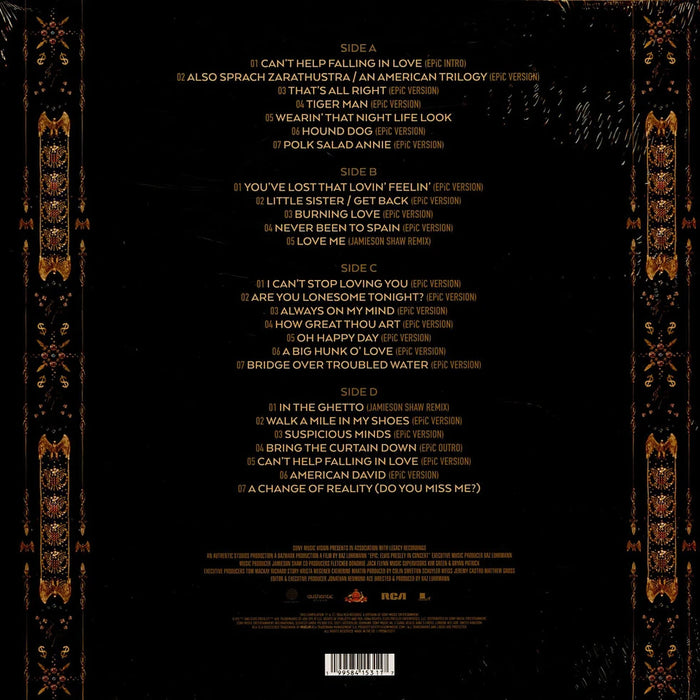 Elvis Presley – Epic: Elvis Presley in Concert (2xLP, Original Motion Picture Soundtrack) LP vinyl record, image 2 of 3