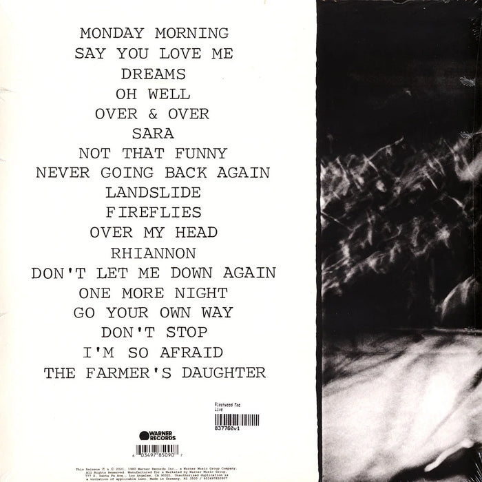 Fleetwood Mac – Live (2xLP) LP vinyl record, image 2 of 3