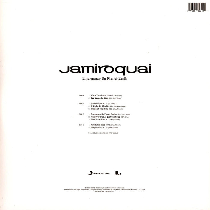 Jamiroquai – Emergency On Planet Earth (2xLP) LP vinyl record, image 2 of 2
