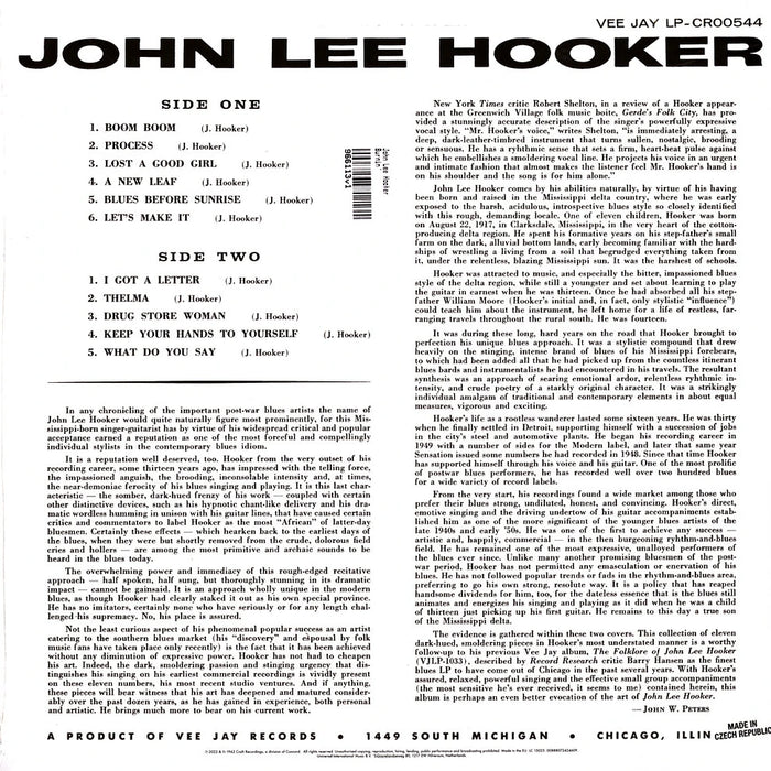 John Lee Hooker – Burnin' LP vinyl record, image 2 of 3