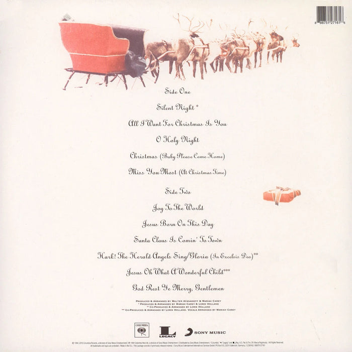 Mariah Carey – Merry Christmas (Red Vinyl) LP vinyl record, image 2 of 3