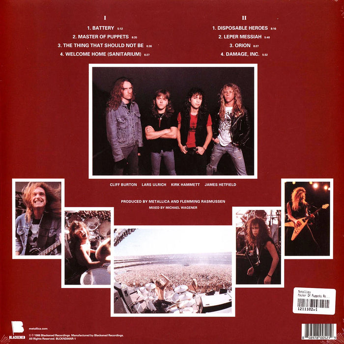 Metallica – Master Of Puppets LP vinyl record, image 2 of 2