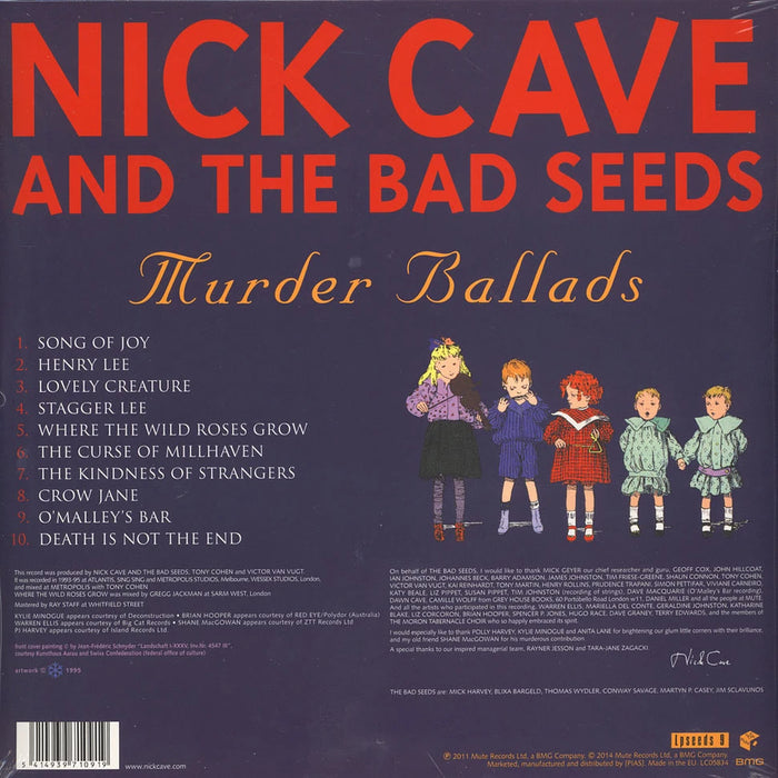 Nick Cave & The Bad Seeds – Murder Ballads (2xLP) LP vinyl record, image 2 of 3