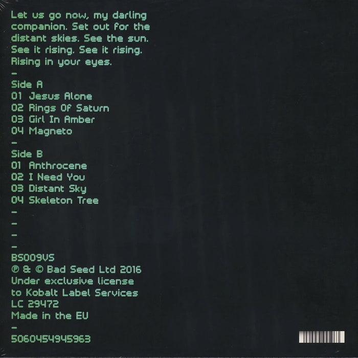 Nick Cave & The Bad Seeds – Skeleton Tree LP vinyl record, image 2 of 3