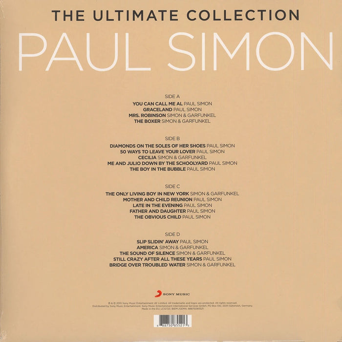 Paul Simon – The Ultimate Collection (2xLP) LP vinyl record, image 2 of 3