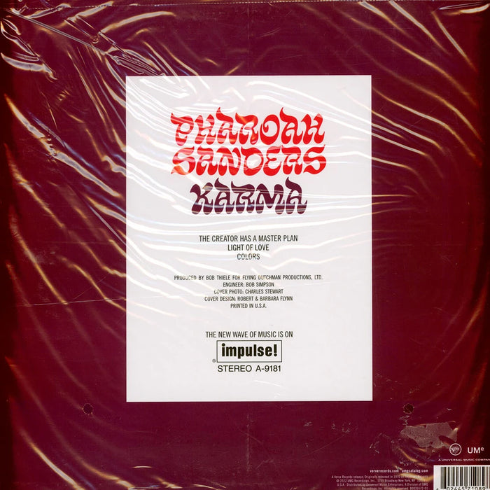 Pharoah Sanders – Karma (180g, Impulse / Acoustic Sounds Series) LP vinyl record, image 2 of 3