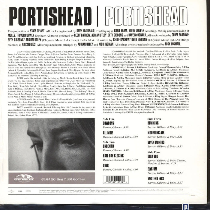 Portishead – Portishead (2xLP) LP vinyl record, image 2 of 3