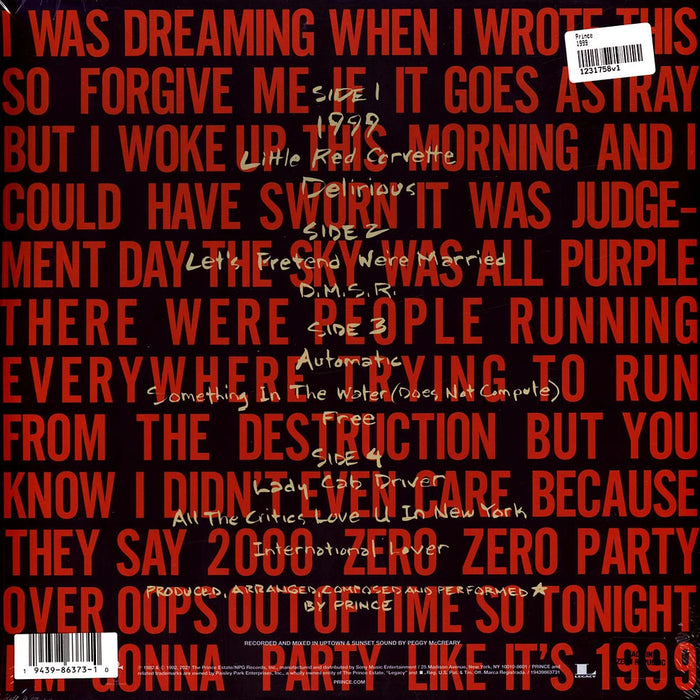 Prince – 1999 (2xLP) LP vinyl record, image 2 of 3