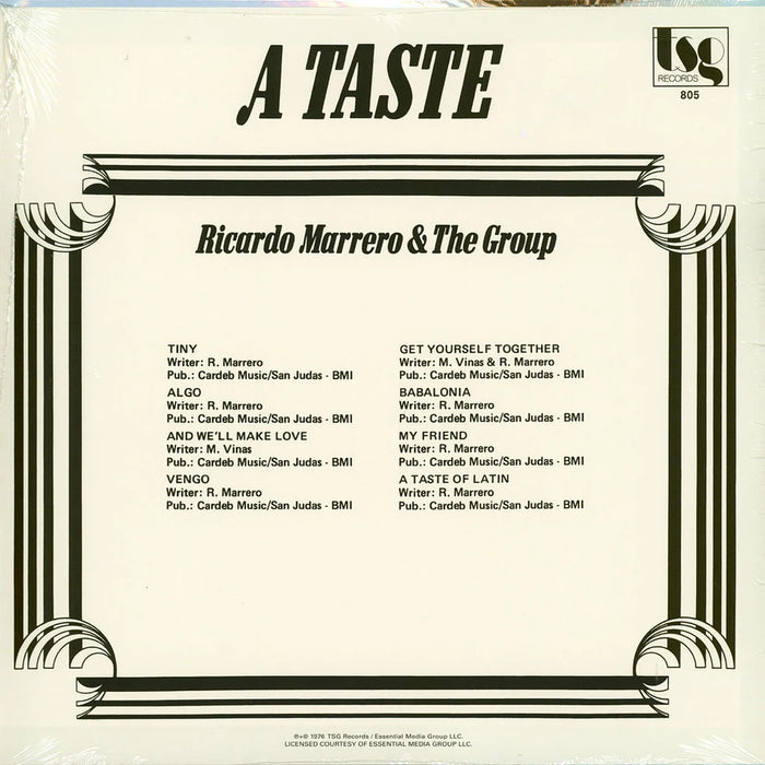 Ricardo Marrero & the Group – A Taste LP vinyl record, image 3 of 3