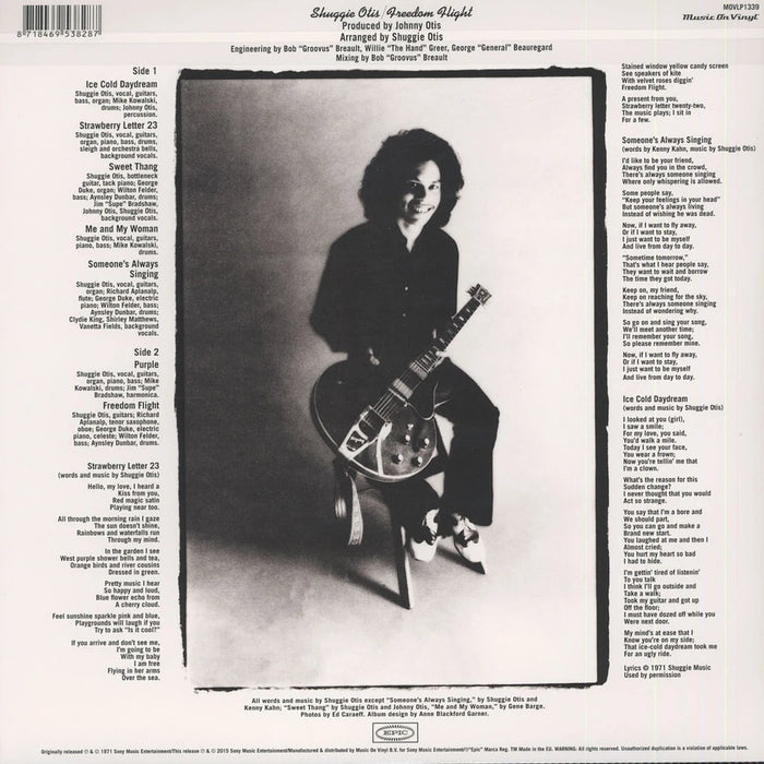 Shuggie Otis – Freedom Flight LP vinyl record, image 2 of 3
