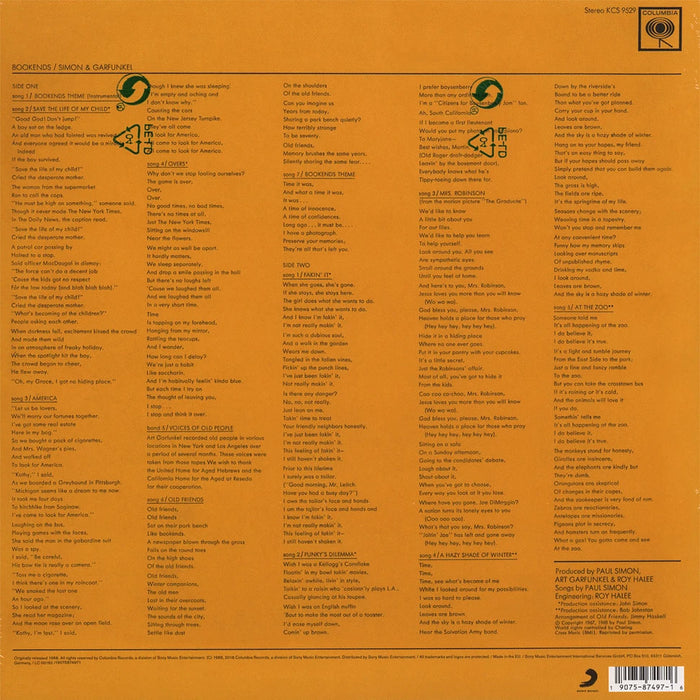 Simon & Garfunkel – Bookends LP vinyl record, image 2 of 3