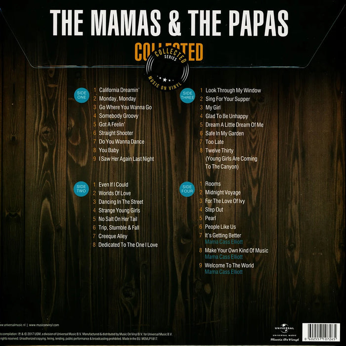 The Mamas & The Papas – Collected (2xLP) LP vinyl record, image 2 of 3