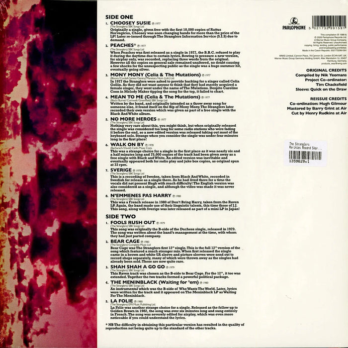 The Stranglers – Rarities (Orange & Purple Splatter) LP vinyl record, image 2 of 3