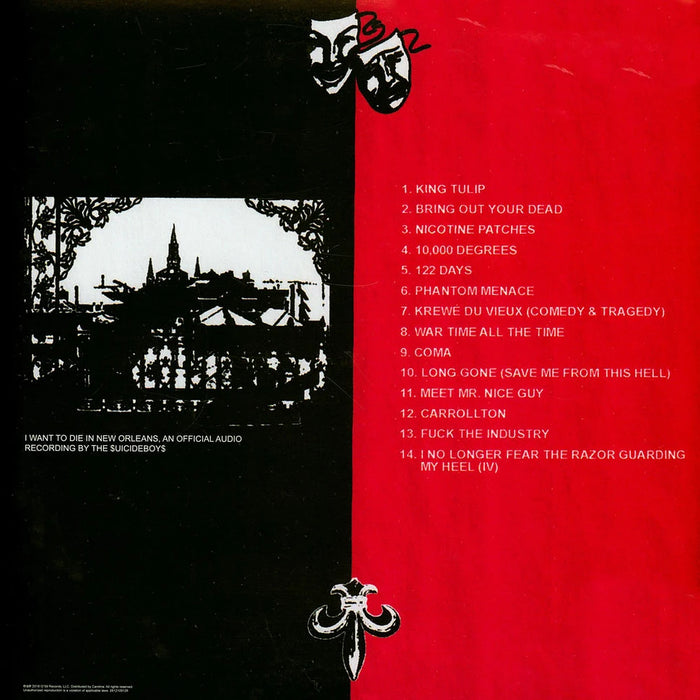 $uicideboy$ – I Want to Die in New Orleans (Silver Vinyl) LP vinyl record, image 2 of 3