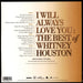 Whitney Houston – I Will Always Love You: The Best Of Whitney Houston (2xLP) LP vinyl record, image 2 of 3