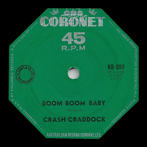 Boom Boom Baby – Billy 'Crash' Craddock (LP, Vinyl Record Album)