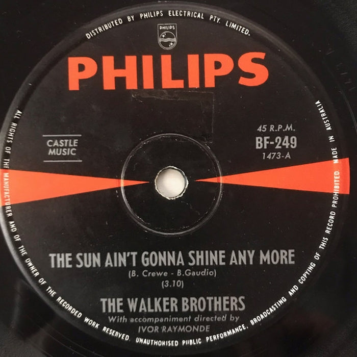 The Walker Brothers – The Sun Ain't Gonna Shine Any More (LP, Vinyl Record Album)