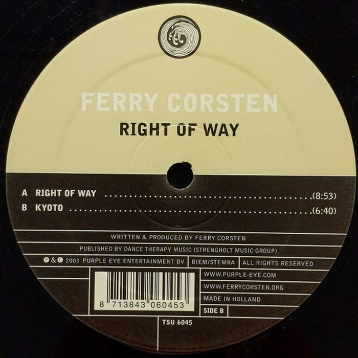 Ferry Corsten – Right Of Way (LP, Vinyl Record Album)