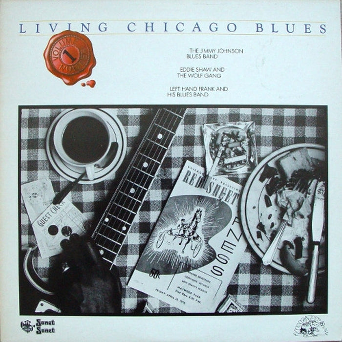 The Jimmy Johnson Blues Band, Eddie Shaw And The Wolf Gang, Left Hand Frank And His Blues Band – Living Chicago Blues - Volume 1 (LP, Vinyl Record Album)