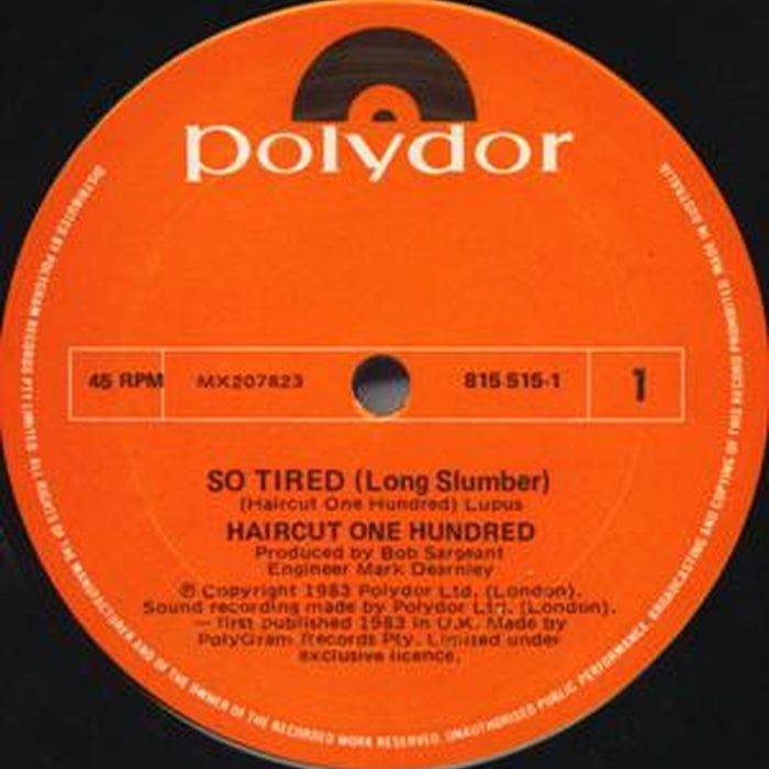 Haircut One Hundred – So Tired (LP, Vinyl Record Album)