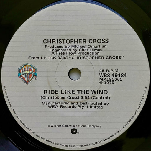 Christopher Cross – Ride Like The Wind (LP, Vinyl Record Album)