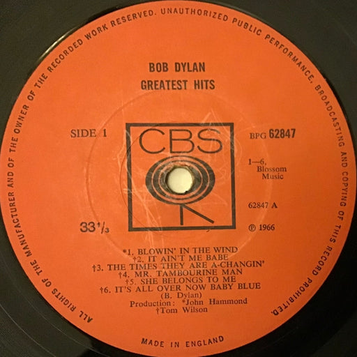 Bob Dylan – Greatest Hits (LP, Vinyl Record Album)