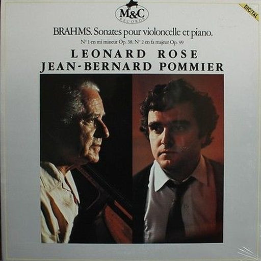 Johannes Brahms, Leonard Rose, Jean-Bernard Pommier – Sonates Pour Violoncelle Et Piano (LP, Vinyl Record Album)