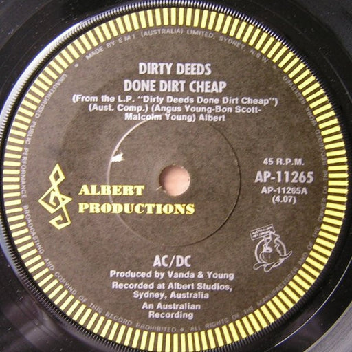 AC/DC – Dirty Deeds Done Dirt Cheap (LP, Vinyl Record Album)