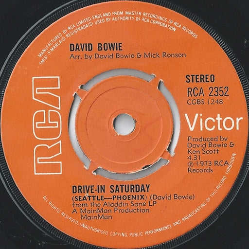 David Bowie – Drive-In Saturday (LP, Vinyl Record Album)