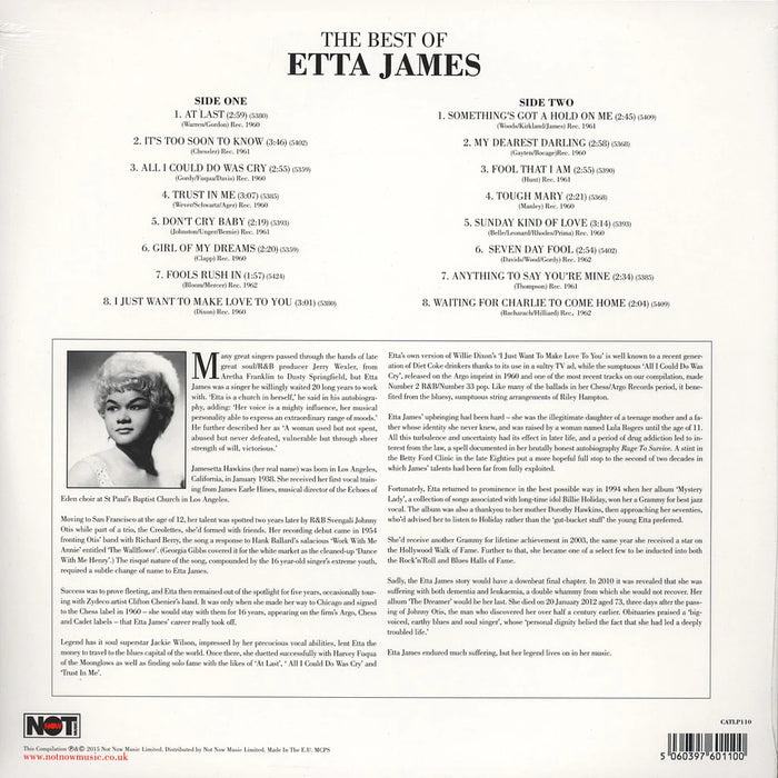 Etta James – The Best Of LP vinyl record, image 2 of 2