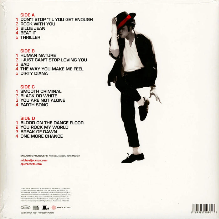 Michael Jackson – Number Ones (2xLP, Red Vinyl) LP vinyl record, image 4 of 4