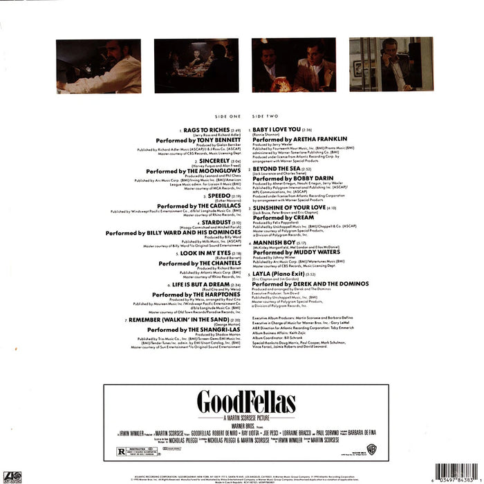 Various – Goodfellas (Soundtrack, Music From The Motion Picture) (Blue Vinyl) LP vinyl record, image 2 of 3