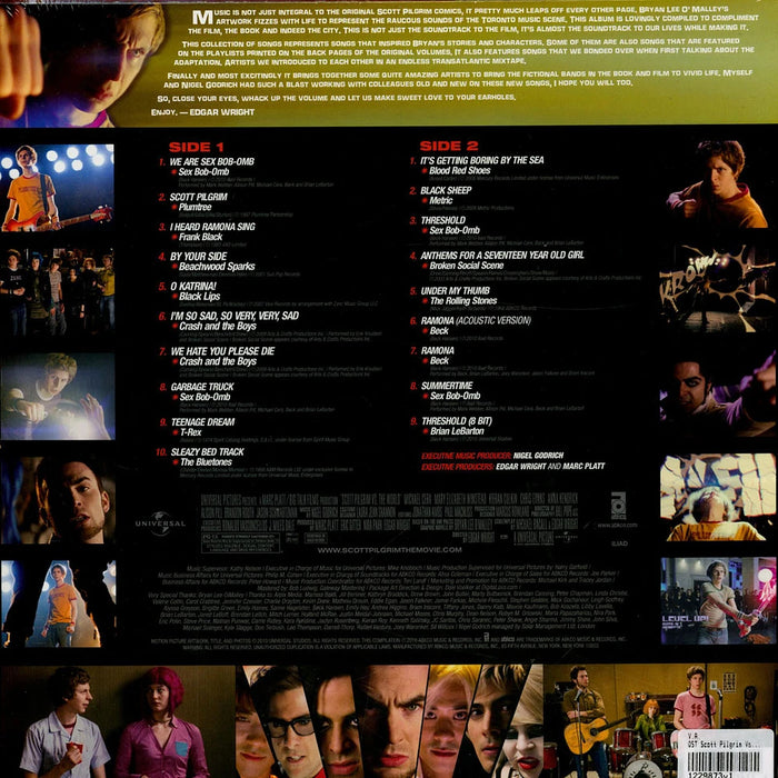 Various – Scott Pilgrim Vs. The World (Original Motion Picture Soundtrack, Red Vinyl) LP vinyl record, image 2 of 3