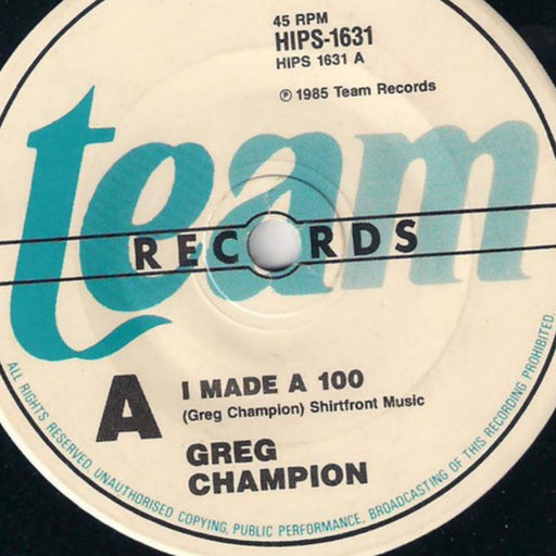 Greg Champion – I Made A 100 (LP, Vinyl Record Album)